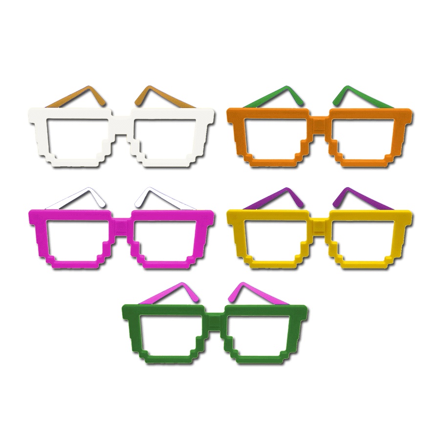 Óculos Festa Atari Sortido - 10 Unidades- Rizzo em Oferta na Shopee