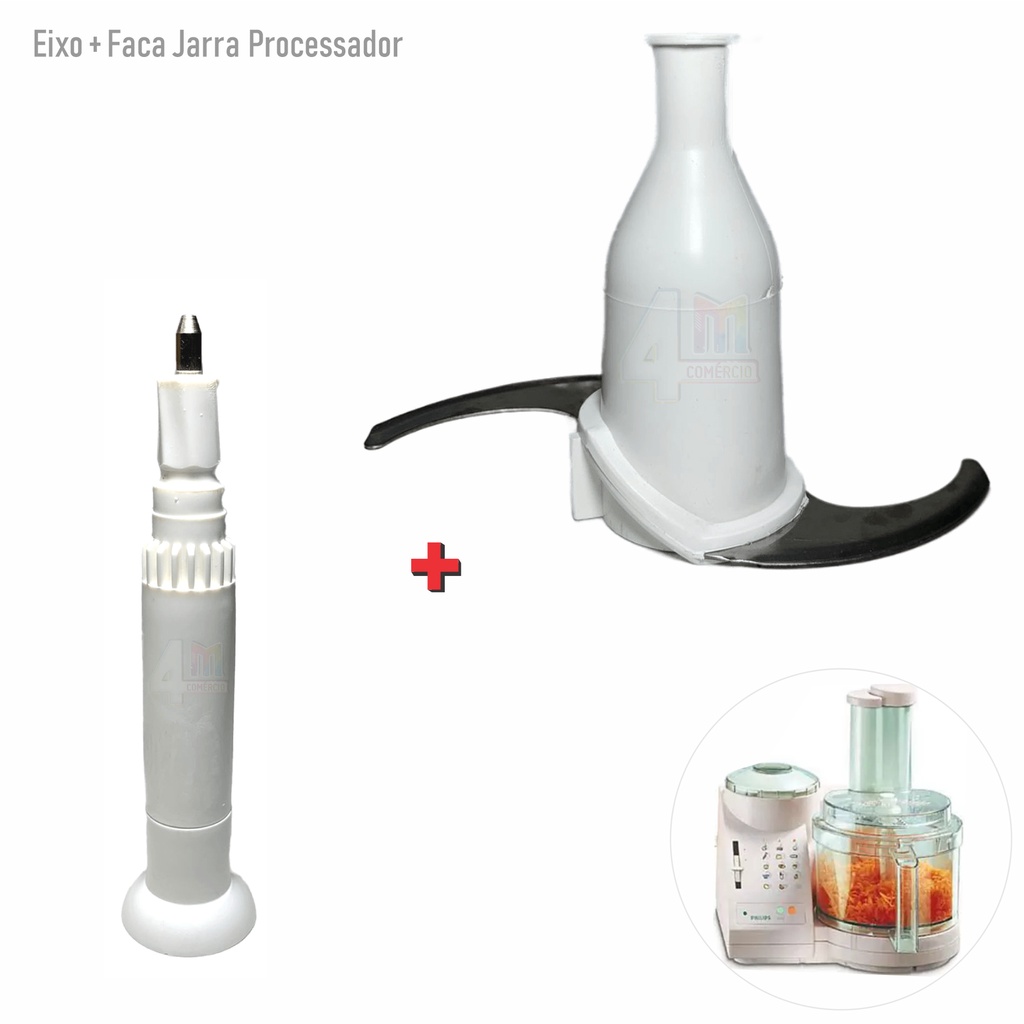 Kit Eixo e Faca Compatível Processador Mega Master Ri3171 RI3172 RI3173 em Oferta na Shopee