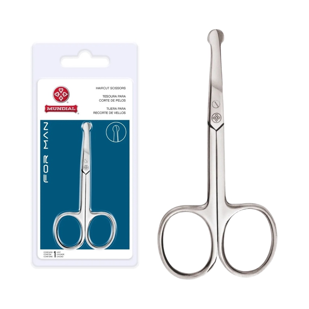 Tesoura Corte Pelo Nariz Flex Higiene Pessoal Mundial BC-324 | Shopee ...