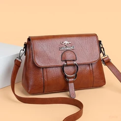 Bolsa Feminina Moda Simples, Couro PU, Pequena, Alta Qualidade, Cor Sólida, Ombro, Transversal, Tipo Mensageiro, Clutch