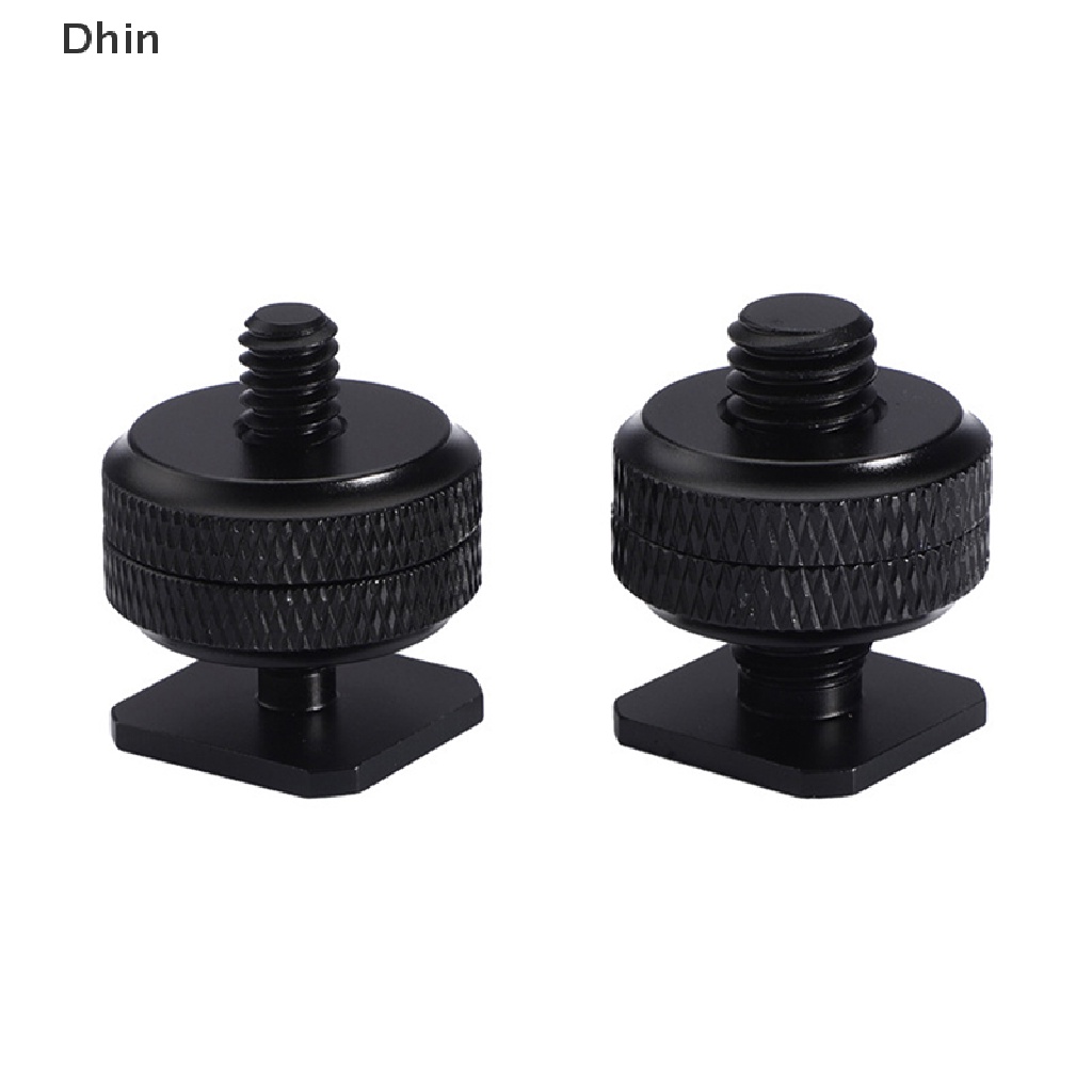 [Dhin] Profissional 1/4 " 3/8 " Parafuso Para Montagem De Tripé Preto Flash Suporte Adaptador De Sapata Quente Acessório De Estúdio De Câmera COD
