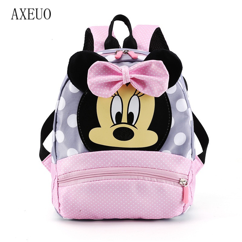 Disney Anime Desenho Minnie Mickey Mouse Bebê Meninas Meninos Mochila Crianças Lindo Jardi...