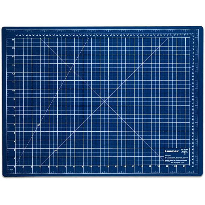 Base De Corte A2 Azul 60x45 90x60 45x30 cm Para Patchwork Scrapbook Artesanato Dona Shô