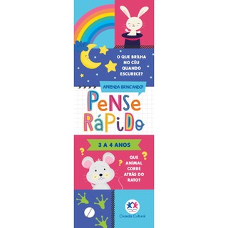Livro - Pense rápido -  3 a 4 anos Ciranda Cultural em Oferta na Shopee