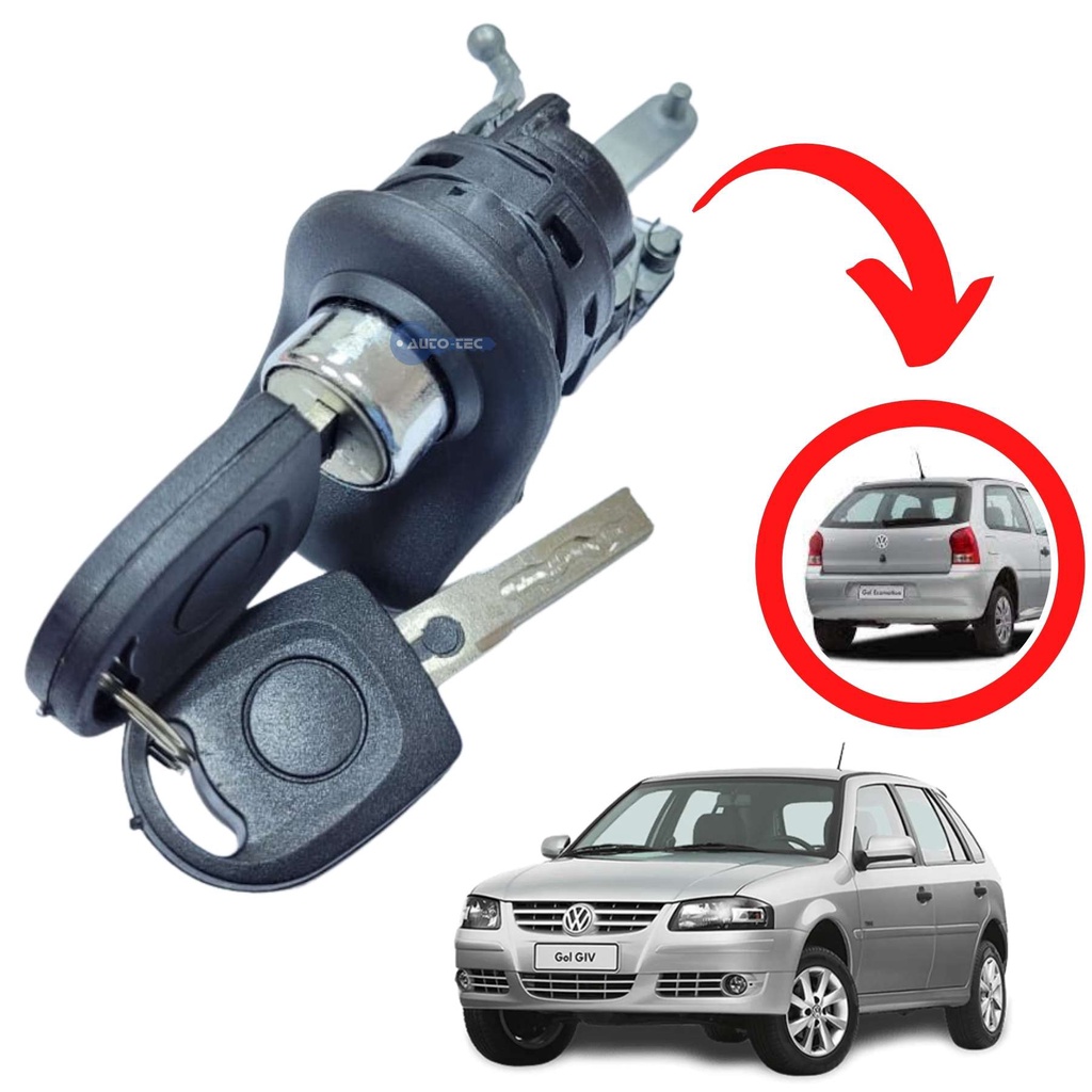 Fecho Elétrico do Porta Malas Volkswagen Gol G4 Com Chave Pantográfica