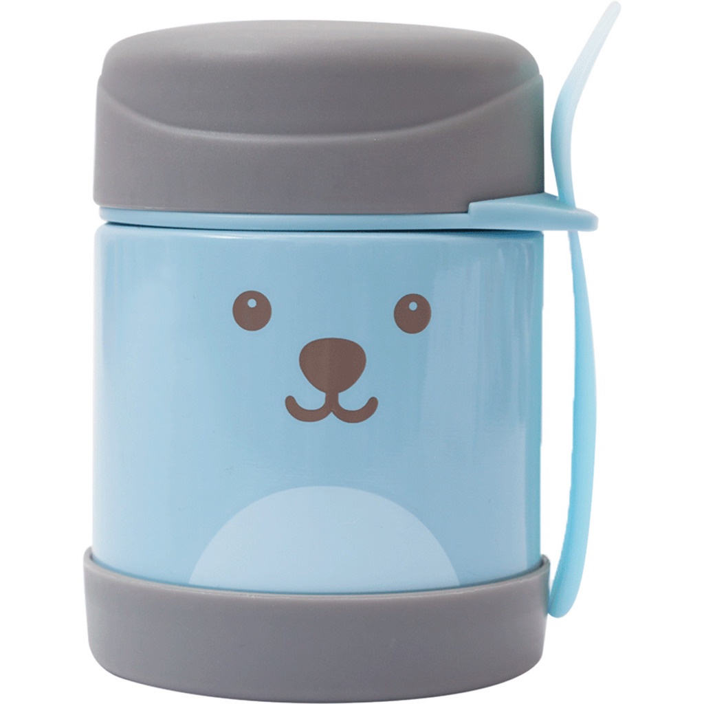 Pote Térmico 320ml Com Talher Gumy Azul 12471 Buba - Mom & Baby