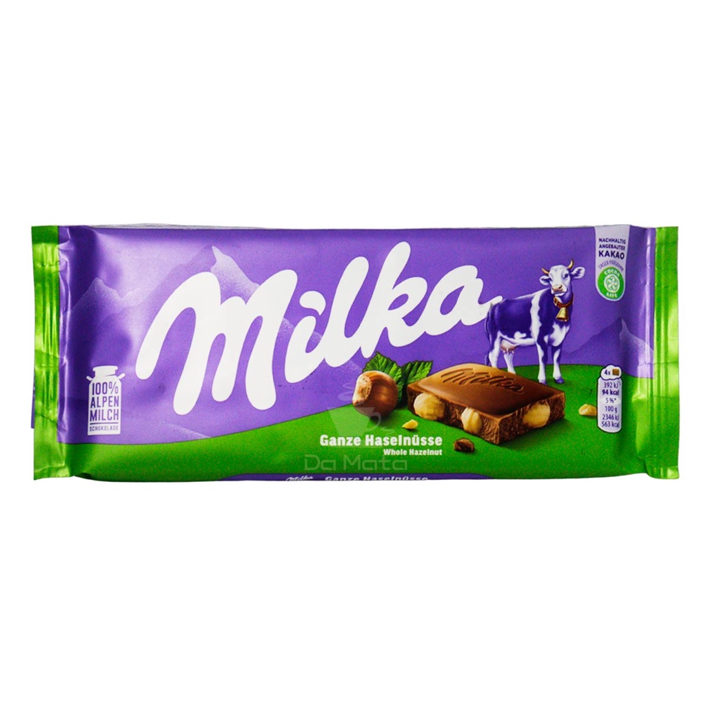 Chocolate Importado Milka Whole Hazelnut 100g Shopee Brasil 