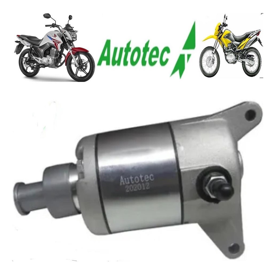 Motor Partida Arranque Cg Titan Fan 150 NXR Bros 150  2004 2005 2006 2007 2008 2009 2010 2011 2012 2013 2014 2015 Original Autotec em Oferta na Shopee