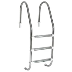 Escada Para Piscina Em Aço Inox C/ 3 Degraus Sodramar