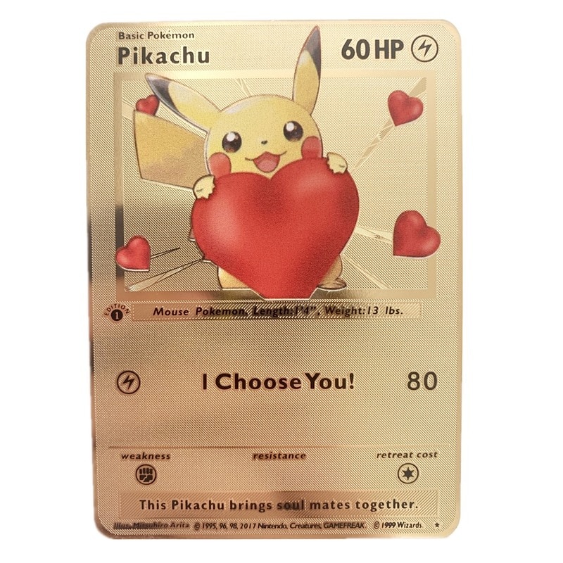Cartão De Ouro Pokemon Espanhol Do Cartão Do Ouro De Vmax Pikachu