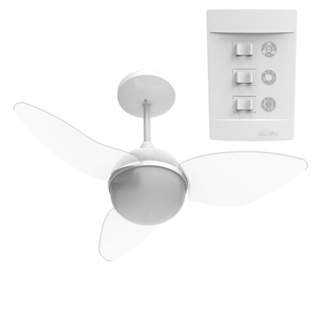 Ventilador Teto Aliseu Smart Cristal Controle Parede em Oferta na Shopee