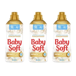 kit 3 Amaciantes Concentrado Baby Soft Pureza e Delicadeza 1L