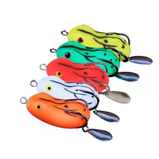 7g/12g Sapo Macio Isca De Pesca Frog Lure artificial Fundição Isca Biônica Duplo Gancho Trovão Peixe Especial Sub De Estrada