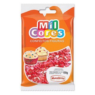 Confeito Mil Cores Coração 150g