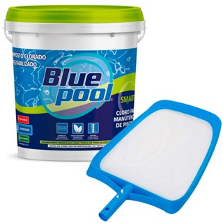Cloro Smart para Piscina Balde 7,5 KG Bluepool + Peneira Nylon VEICO by FLUIDRA