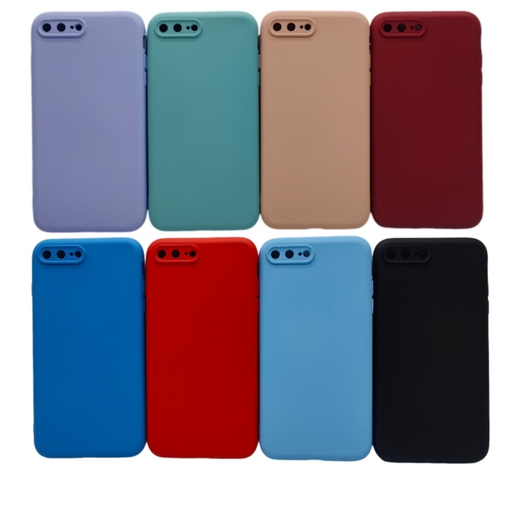 Capa Capinha IPhone 7 7Plus 6 8 Plus Se2020 Silicone Aveludado Case Apple IPhone8 IPhone7 8Plus Se 2020