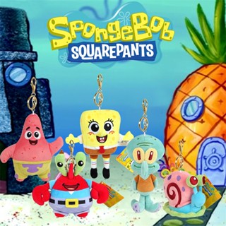 13CM SpongeBob Pingente De Pelúcia Boneco Macio Brinquedo Decoração De Natal Para Crianças