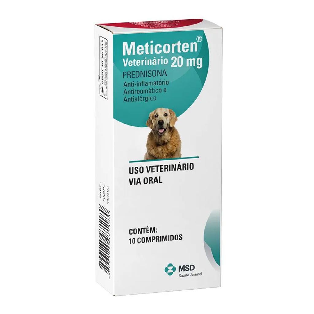 Meticorten 20mg 10 Comprimidos - MSD em Oferta na Shopee