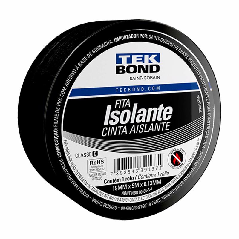 Fita Isolante 19mm x 5m x 0.13mm 21131001905 TEKBOND