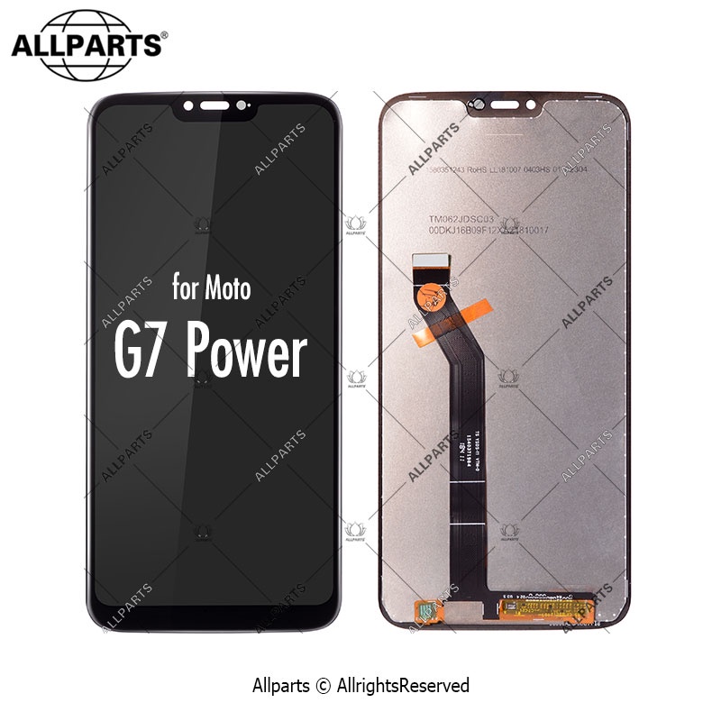 Tela Frontal Display do Motorola Moto G7 Power LCD Touch Compatível Con XT1955