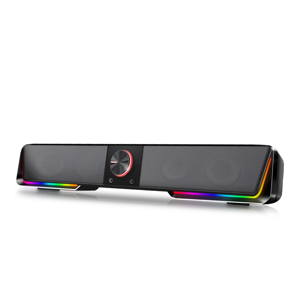 Soundbar Gamer GS570 Darknets Redragon Suporte Sem Fio Bluetooth aux 3.5 surround RGB para computador PC/TV