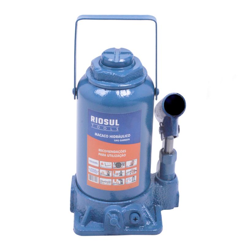 Macaco Hidráulico Tipo Garrafa 20 Toneladas Riosul Tools