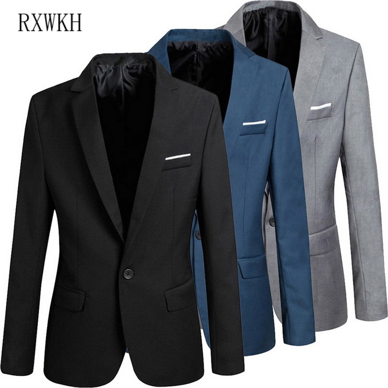 Casaco Blazer Masculino Slim Fit Jaqueta Moderno Escritório Vestido De Casamento Casual Negócios CI2339