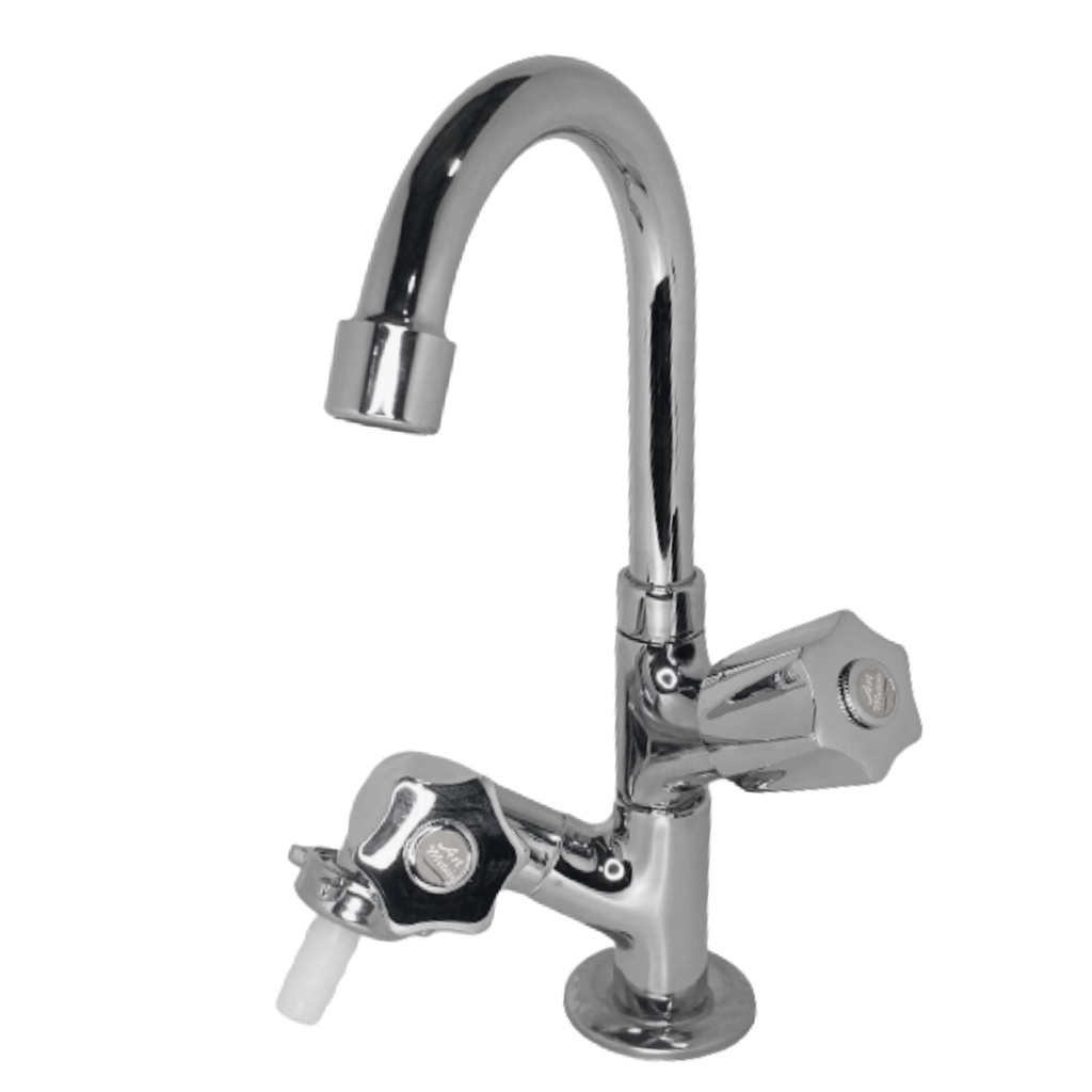 Torneira De Mesa Bica Móvel Saída P/ Maquina C-50 1/4 De Volta Cozinha Área Externa