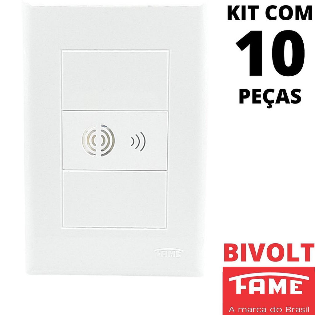 10un Campainha Cigarra Bivolt Com Placa Evidence FAME