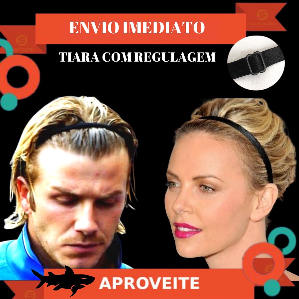 Kit 4 Tiara Elastico Prendedor De Cabelo Fita Elastica Esportiva Envio Imediato Lançamento em Oferta na Shopee