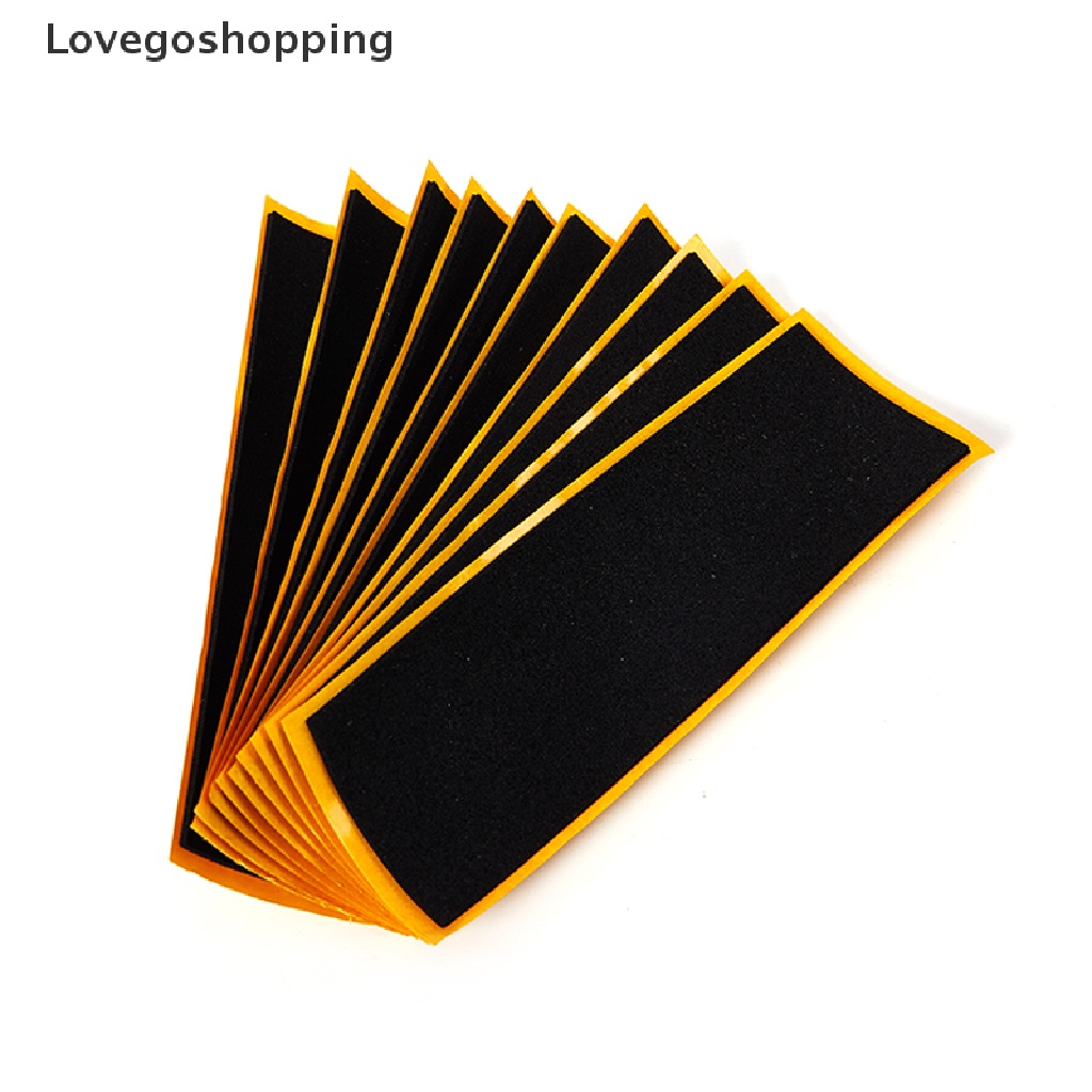 Lovegoshopping 10PCS  Fingerboard Deck Uncut Tape Stickers Black Foam Grip Tape Stickers ping