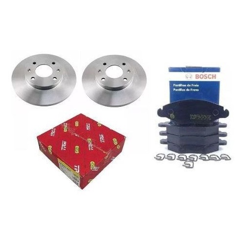 Disco E Pastilha Freio Peugeot 206 1.4 8v 2001/2008 Original Bosch em Oferta na Shopee