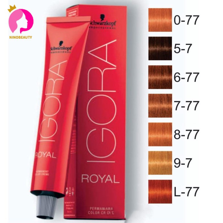 Tinta IGORA Royal Coloracao Ruivos Schwarzkopf Professional 60g - Varios tons/cores (8.77, 9.1, 8.46, 8.0, 7-77, 6-77, 6-0, 8-4, Ruivos)