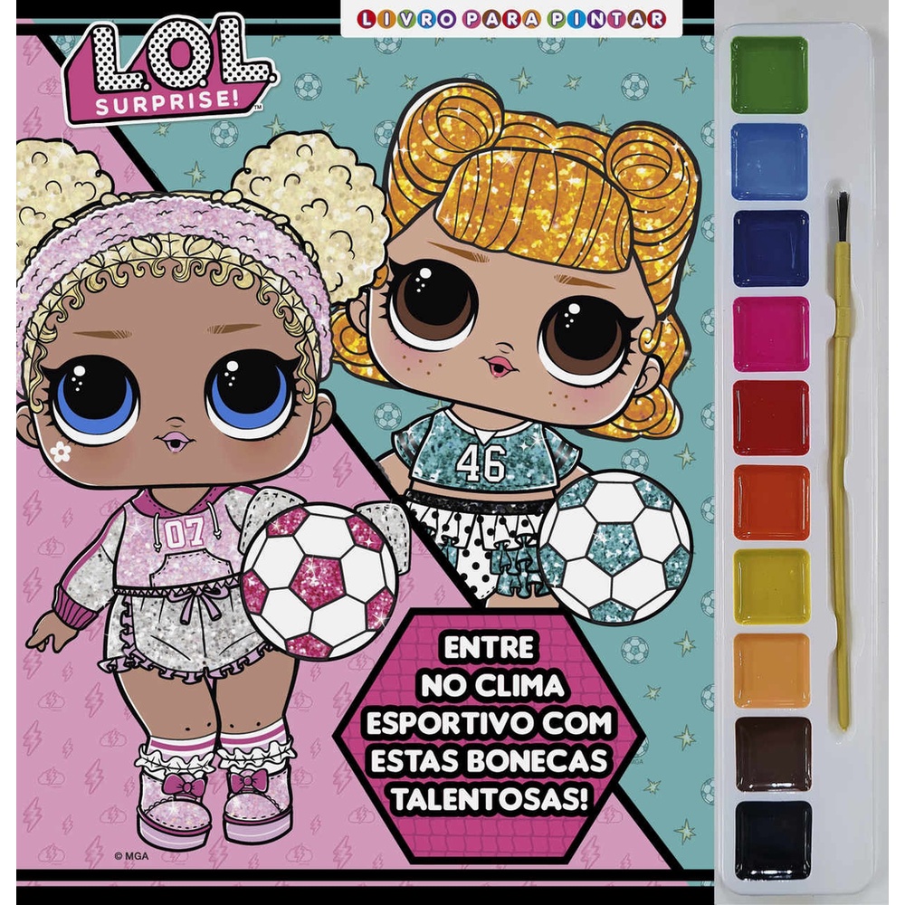 LOL Surprise Livro para Pintar com Aquarela