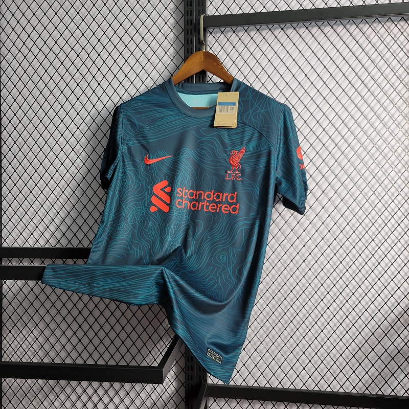 Moletom Masculino 22/23 Camiseta De Futebol Liverpool Away - Corre