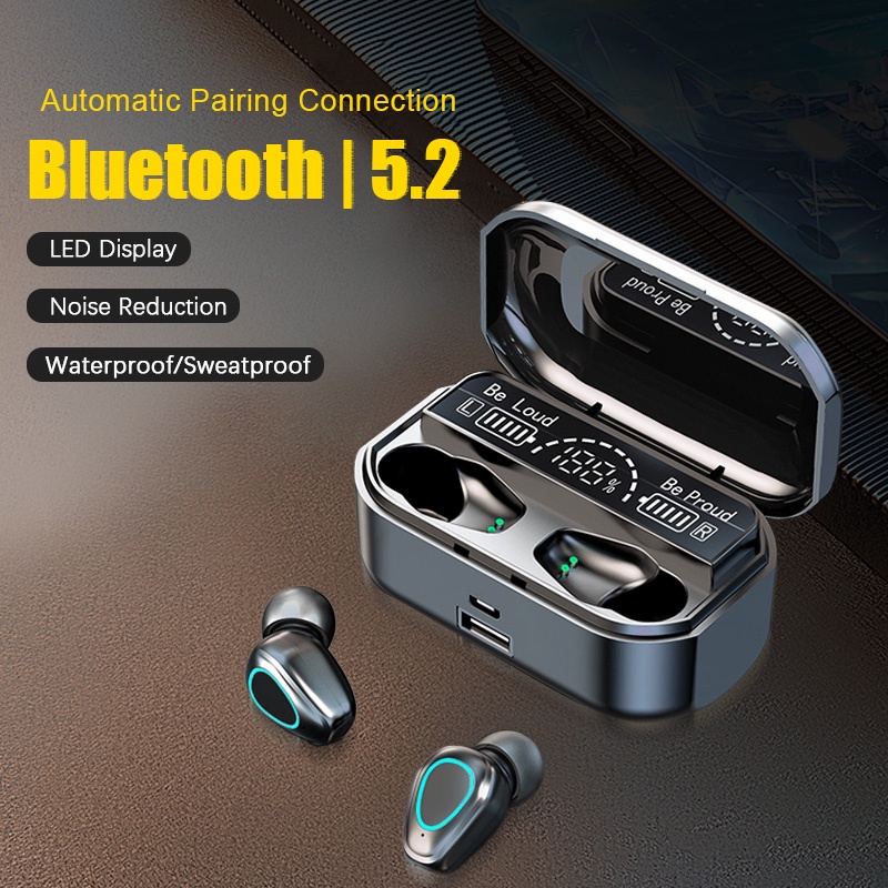 Fones De Ouvido G28 TWS Compatível Com Bluetooth 5.2 Estéreo Sem Fio Esportivo À Prova D'água Controle De Toque Microfone