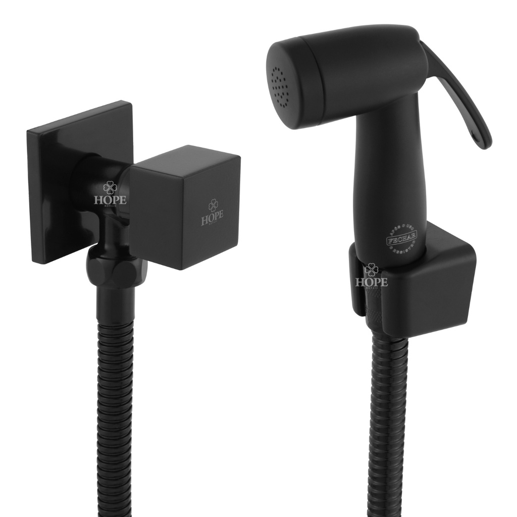 Ducha Higiênica Intima Chuveirinho Banheiro Metal Preta