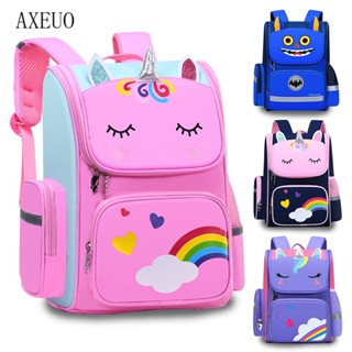 Mochila Escolar 4 Cores Unicórnio Menina Com Grande Capacidade À Prova D