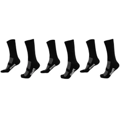 Meia HUPI Corrida Ciclismo 03 Pares Preto - Tam Plus 42-46