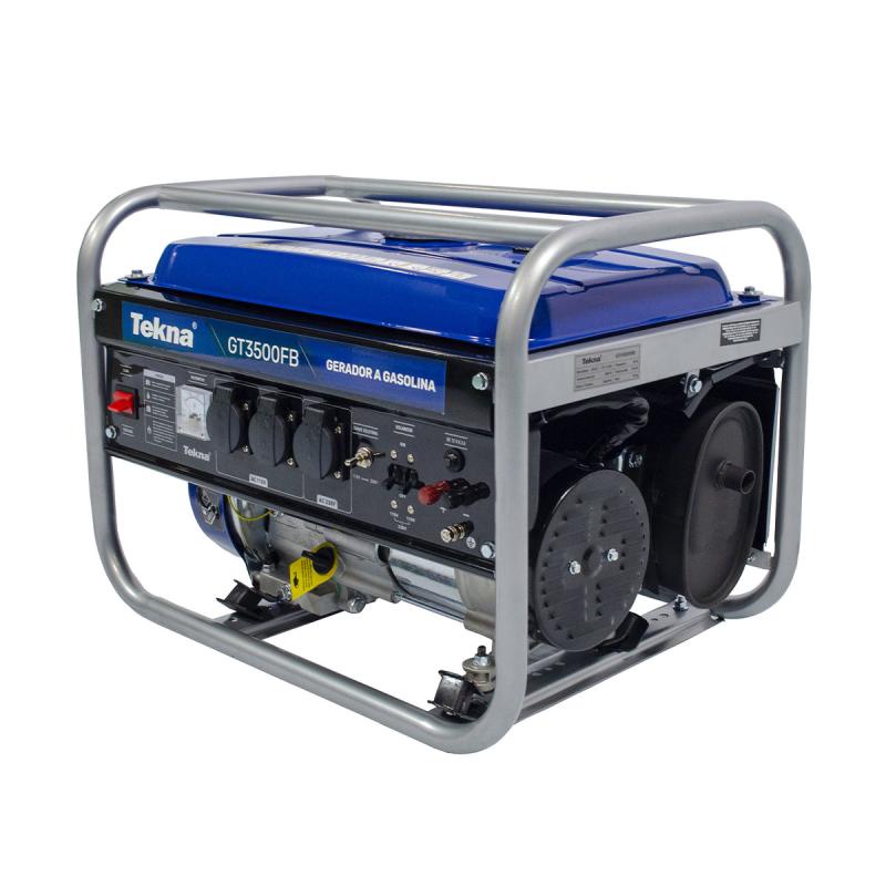 Gerador Energia Gasolina 6,5hp 3,1kva Bivolt Gt3500fb Tekna - Home & Living