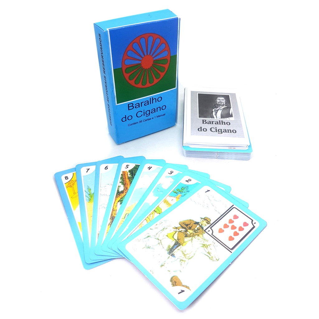 Baralho Tarô Cigano Baralho do Cigano Lenormand 36 cartas