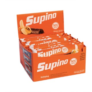 Barra de Fruta Supino Zero Banana e Chocolate display com 16 barras de 24g - Banana Brasil - 60289