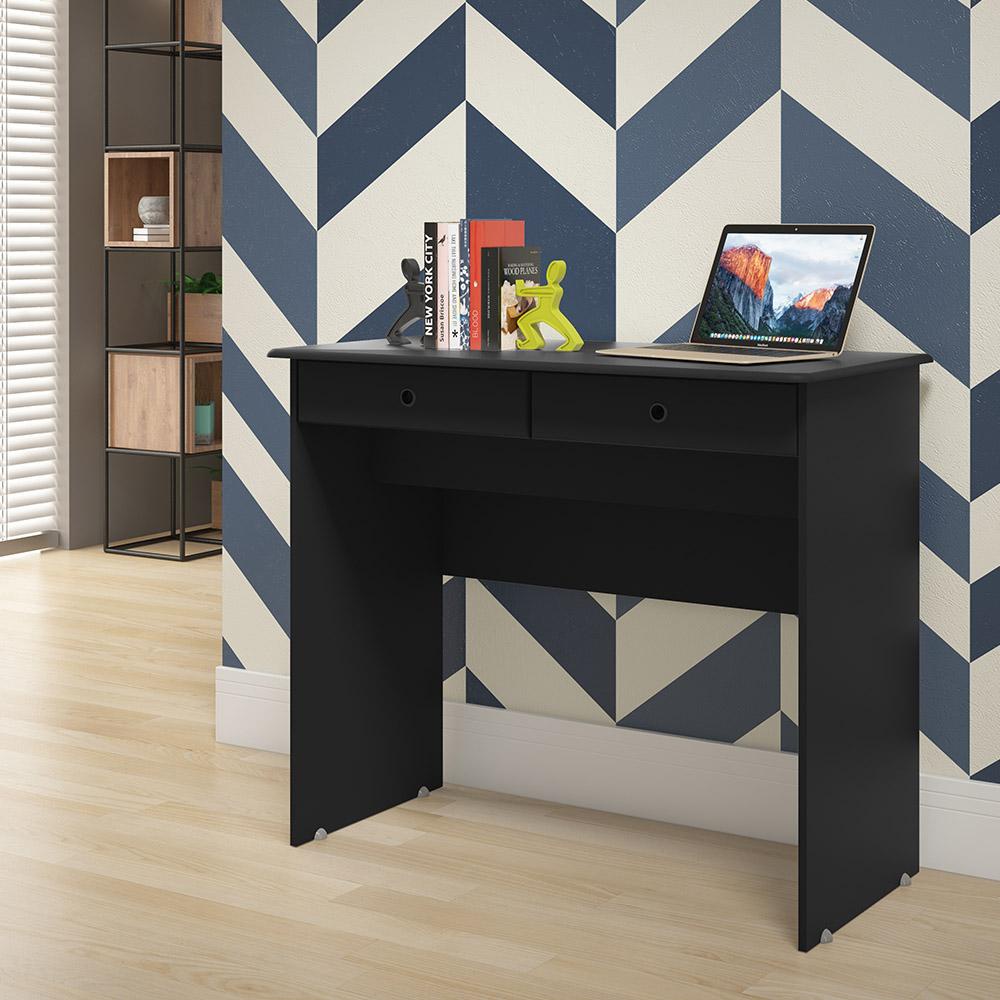 Escrivaninha Mesa Computador Quarto Escritorio EJ 2 Gavetas - Home & Living
