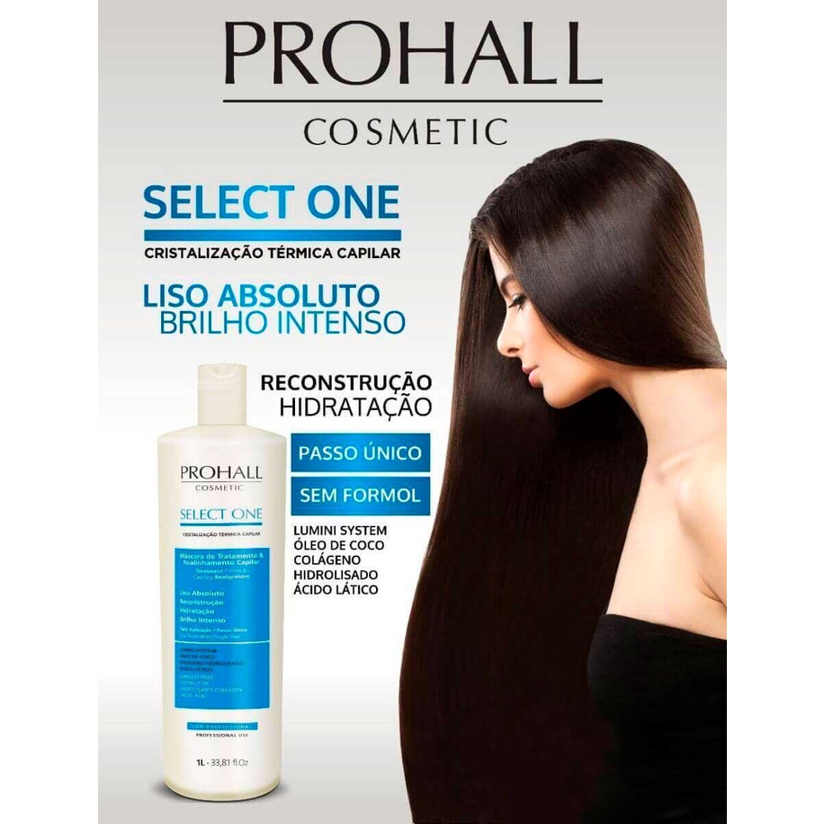 Select One Prohall Escova Progressiva 1000ml + Cumbuca