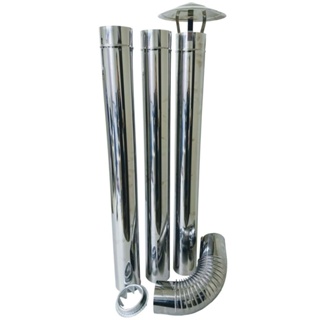 Kit Chaminé Adams Universal Inox em Oferta na Shopee