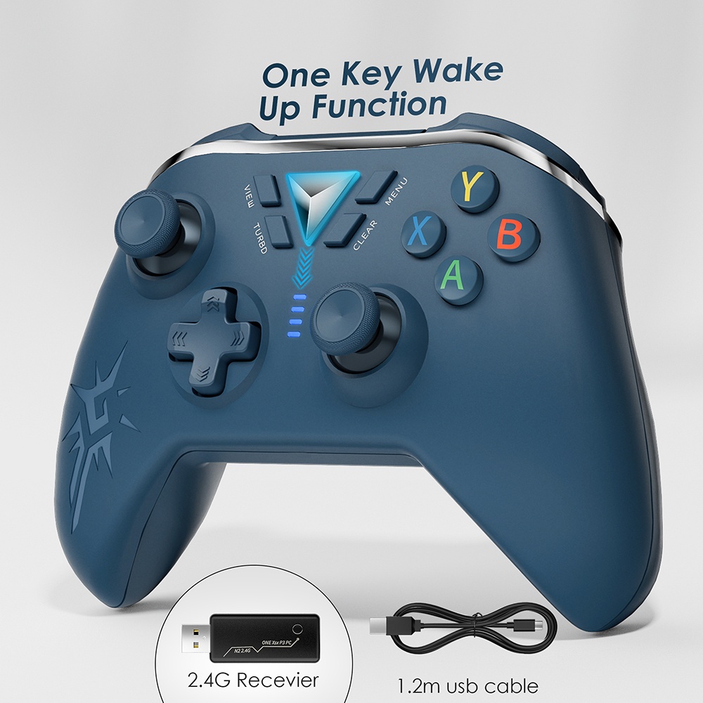 Controle Gamepad Sem Fio Joystick 2 4g Para Xbox One Series X S Ps3 Pc