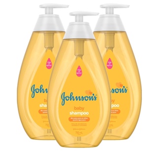 KIT 3 Shampoos Johnson's Baby Regular 750ml em Oferta na Shopee