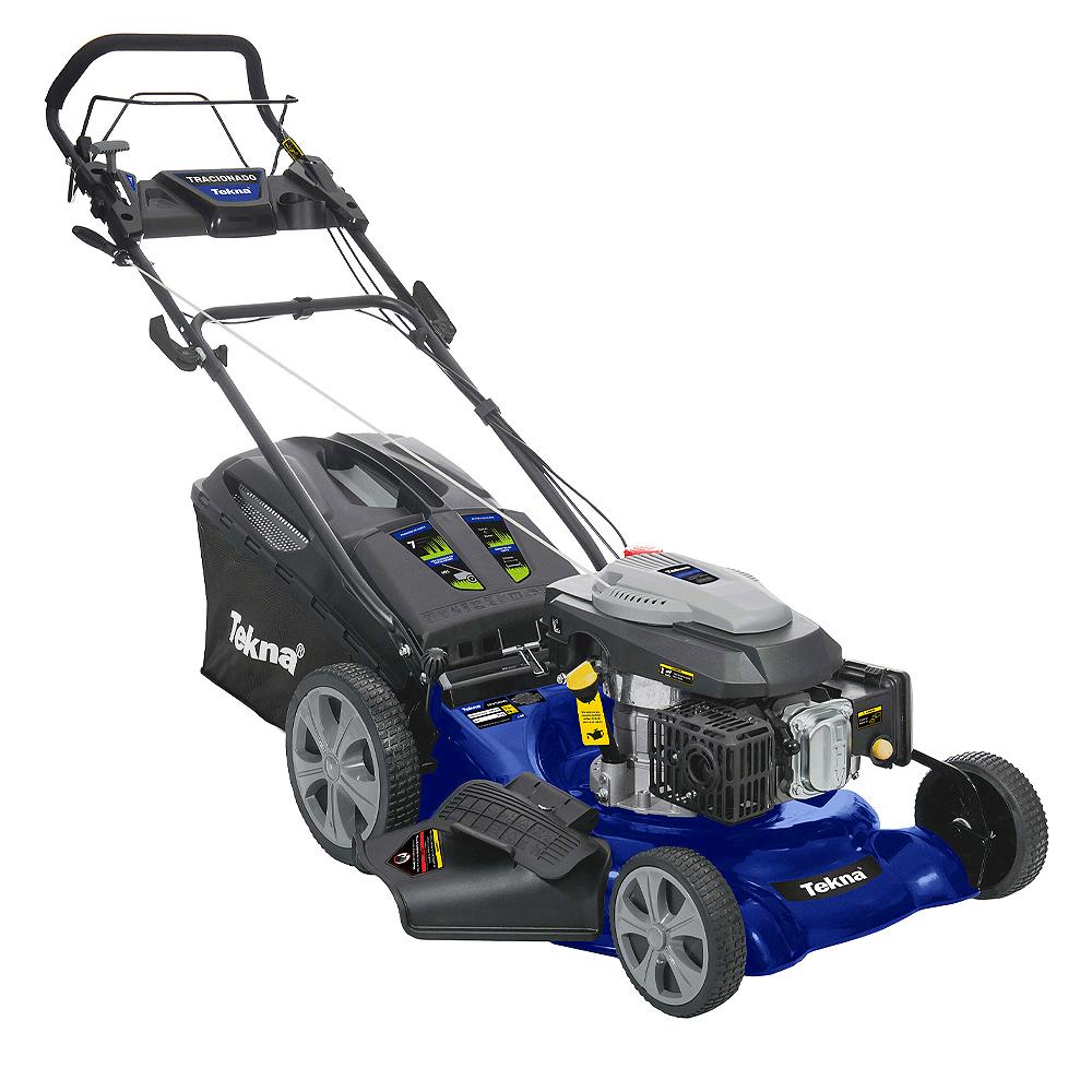 Cortador De Grama Gasolina 6HP 4T Com Tração e Recolhedor TEKNA - Home & Living