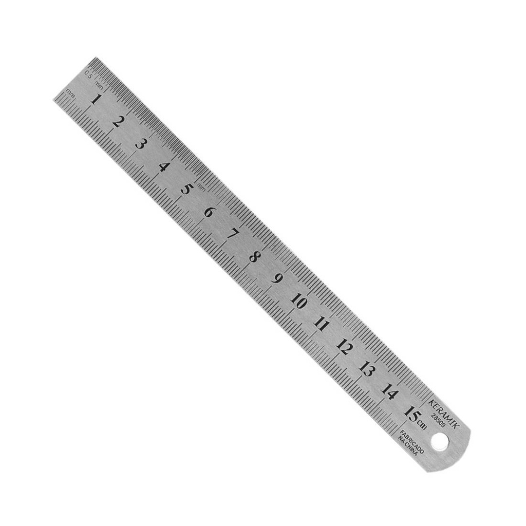 REGUA ACO INOX 020cm KERAMIK