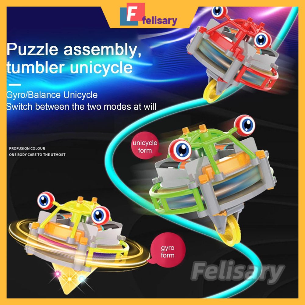Giroscópio de Brinquedo Tumbler Brinquedo Interessante Monociclo Monociclo Andando Na Corda Bamba E Giroscópio Robô-FELY
